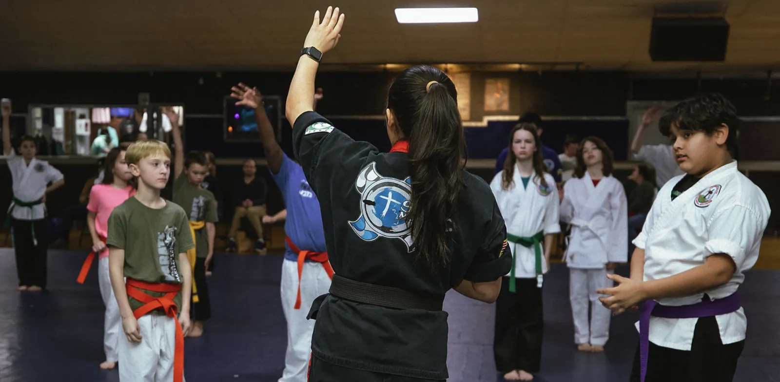 Training on the mat at Savior Martial Arts Virginia Beach